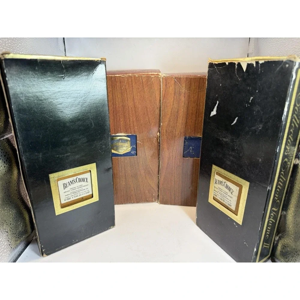 Jim Beam Collector Edition‎ Decanter Boxes Art Series Set of 4 Vintage